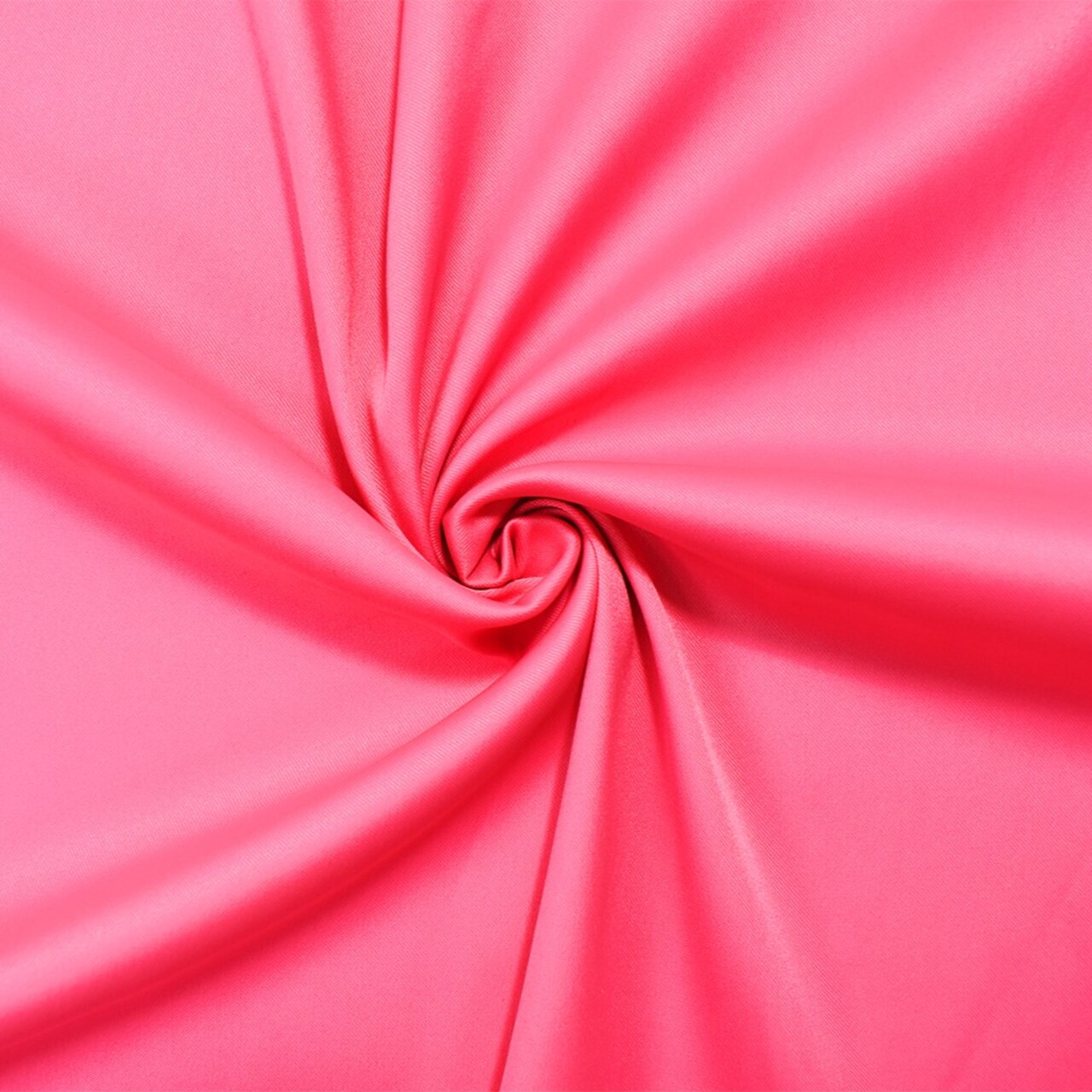 Neon Pink Poly Stretch Spandex Lamour Solid Satin Woven Fabric By the Yard